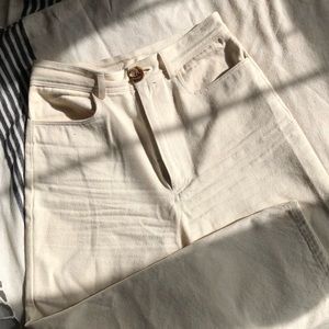 Laude The Label Bone Wide Leg Jeans